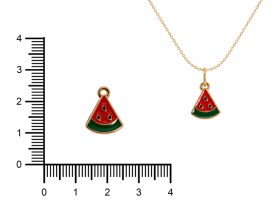 Dije Esmaltado Sandía 1854 X 5 Unidades FOTO 2